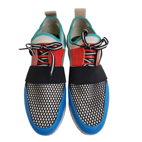 GUC Steve Madden Arctic Fashion Sneaker Colorblock Cutout Colorful Walking Shoes - Picture 9 of 16